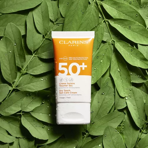 Clarins Sonnenschutz^Creme Solaire Toucher Sec Spf 50+ - Sonnenschutz-Creme "Dry Touch" Fur Das Gesicht Spf 50+