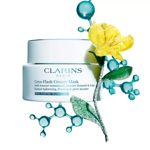 Clarins Peeling & Masken^Cryo-Flash Cream-Mask - Kryo-Straffende Gesichts-Maske
