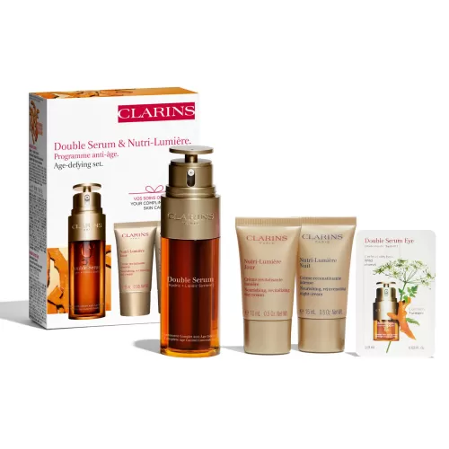 Clarins Anti-Age Pflege^Double Serum & Nutri-Lumiere - Pflegeset