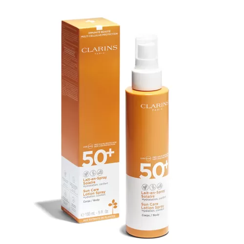 Clarins Sonnenschutz^Lait-En-Spray Solaire Spf 50+ - Sonnenschutz-Milch Fur Den Körper Im Spray Spf 50+