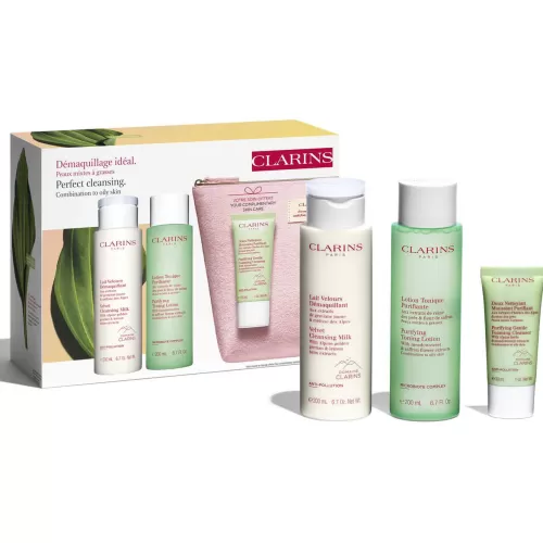 Clarins Reinigung^Premium-Set Zur Reinigung Von Mischhaut Und Oliger Haut