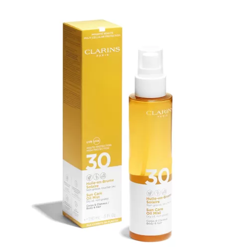 Clarins Sonnenschutz^Transparentes Sonnenschutz-Ol Fur Körper Und Haare Im Spray Uva/Uvb 30